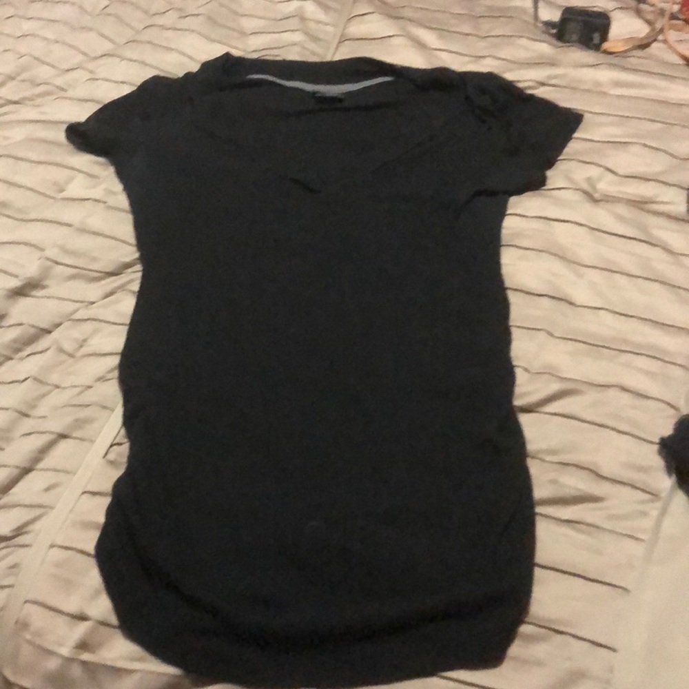 Maternity black cotton t-shirt